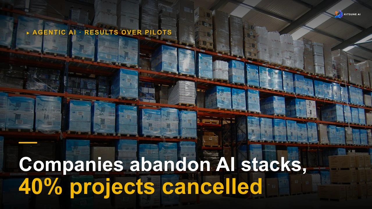 Gartner expects more than 40% of agentic AI projects to be cancelled by the end of 2027. M