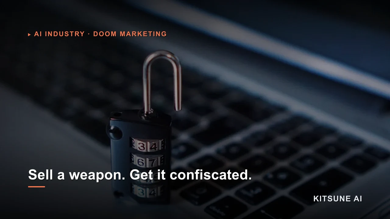 Sell a model as a weapon, and someone eventually treats it like one.