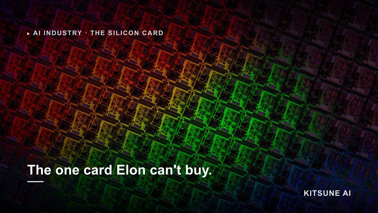 He can acquire a code editor, a model lab, even a launch company. He cannot acquire the on