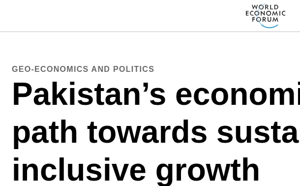 World Economic Forum piece on economic revival